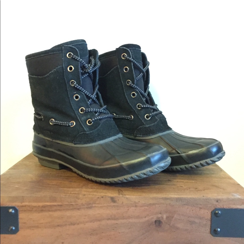 Navy Snow Boots